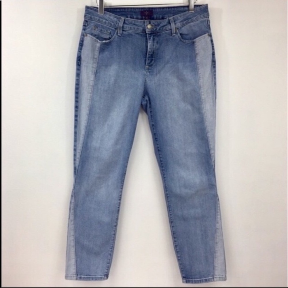 NYDJ Colorblock Skinny Jeans